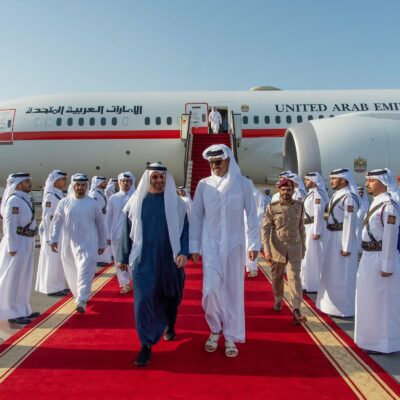 رئيس الإمارات في زيارة رسمية إلى قطر