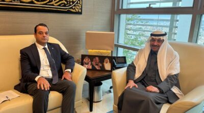 السفير السعودي لدى الاردن يلتقي المدير القطري وممثل برنامج الأغذية العالمي التابع للامم المتحدة في فلسطين