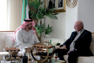 سفير دولة الامارات في عمّان يلتقي دولة فيصل الفايز رئيس مجلس الأعيان الأردني