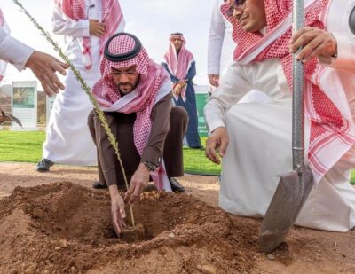 نائب أمير حائل يرعى مبادرة التشجير احتفالاً بيوم السعودية الخضراء