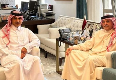 سفير البحرين بالأردن في زيارة نظيره القطرى الشيخ سعود بن جاسم 