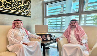 السديري يلتقي رئيس الإتحاد السعودي للهجن للتعاون في هذا المجال 