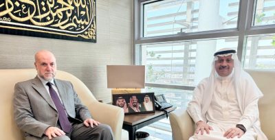 السفير السديري يلتقي مستشار الرئيس محمود عباس للتنسيق بين البلدين
