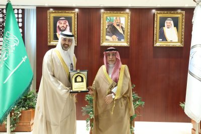 معالي رئيس جامعة الإمام محمد بن سعود الإسلامية يستقبل الرئيس التنفيذي لهيئة كفاءة الإنفاق.