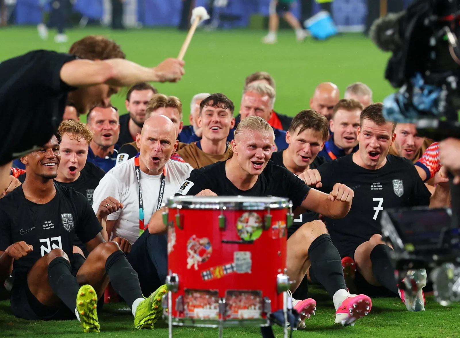 احتفال منتخب النرويج بالتأهل لدور 32 بكأس العالم - 23 يونيو 2026