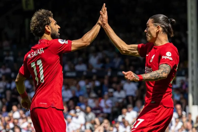 داروين نونيز ومحمد صلاح.